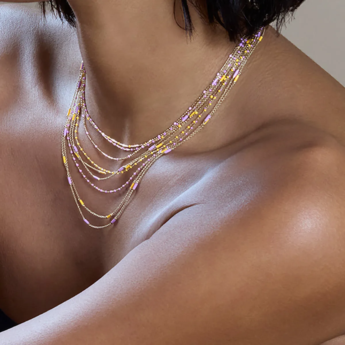 16" Peony Dot Ball Chain Necklace