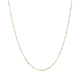 16" Peony Dot Ball Chain Necklace