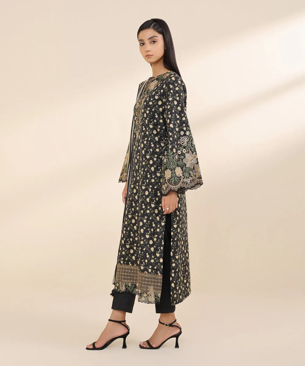 3 Piece - Embroidered Karandi Suit