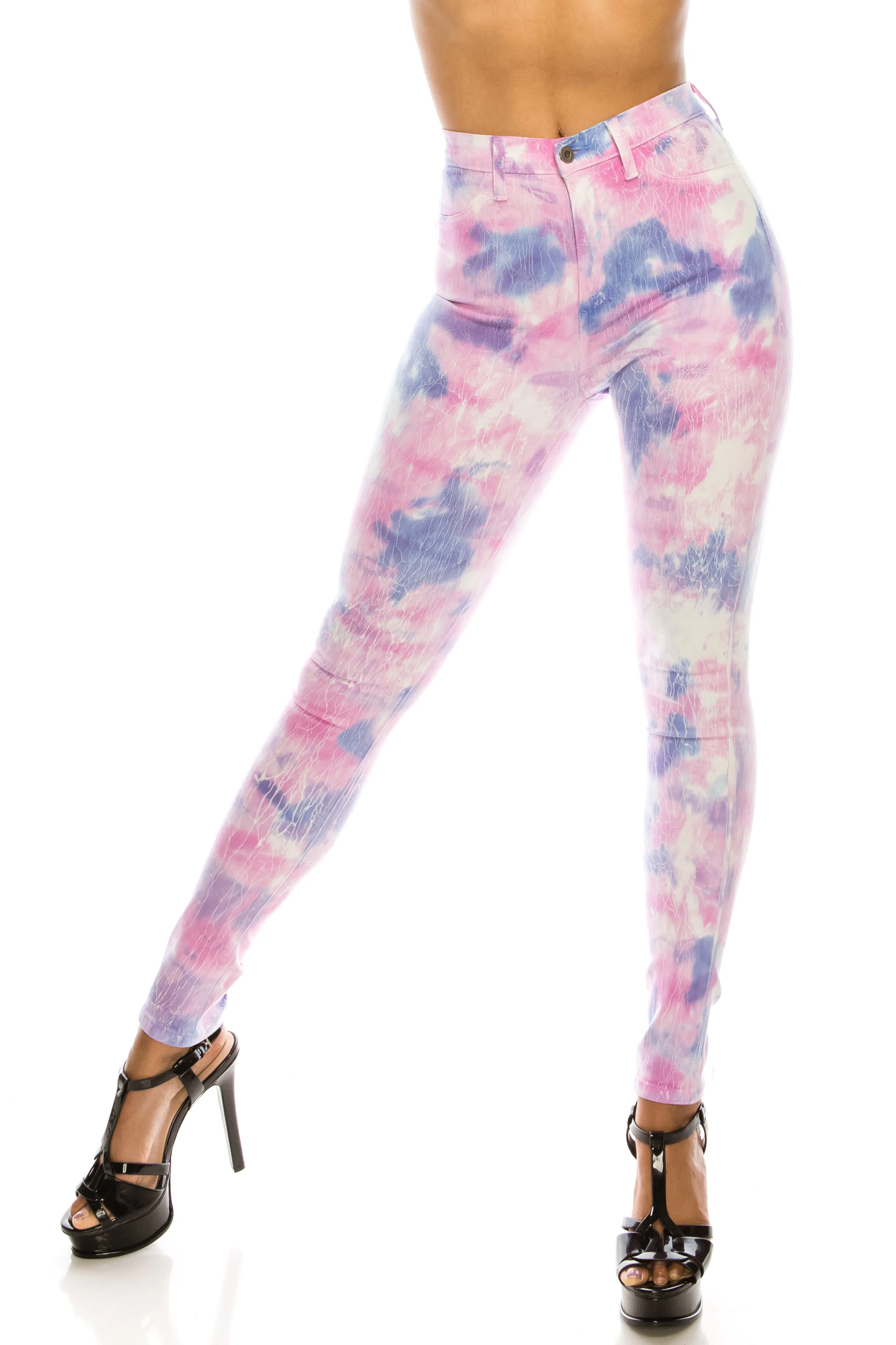 4686 Women's Super High Waisted Clay Washed Skinny Jeans