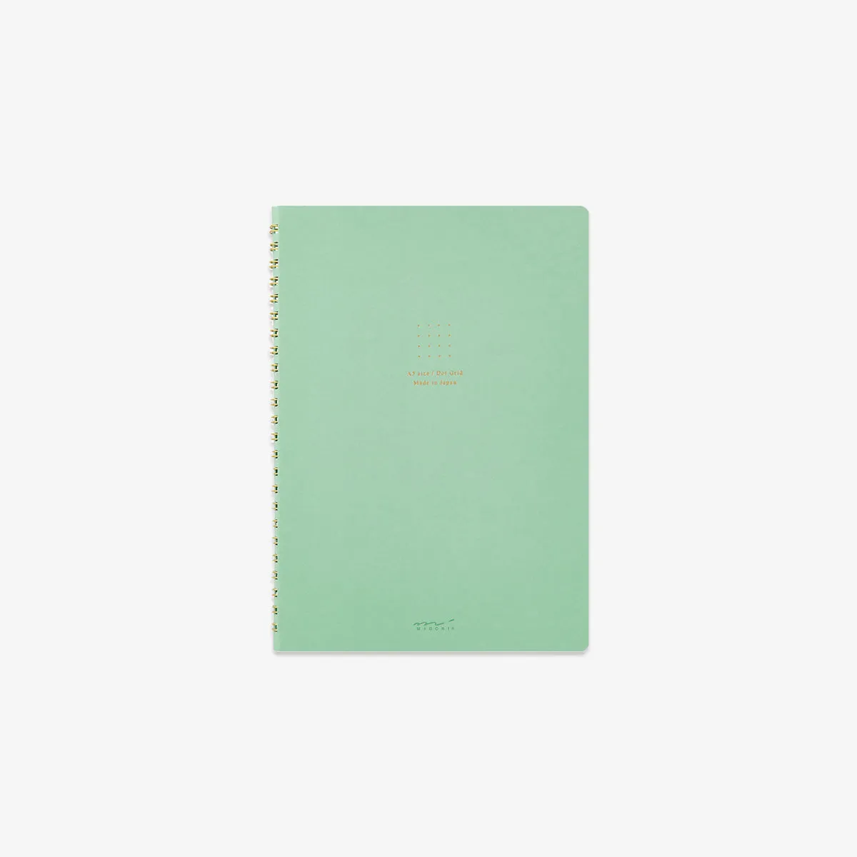 A5 RING NOTEBOOK W. DOT GRID // GREEN