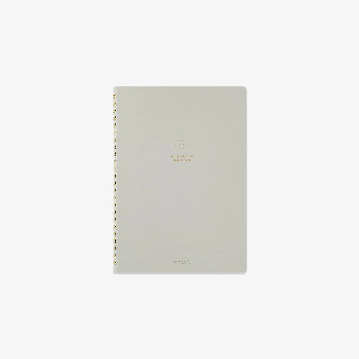 A5 RING NOTEBOOK W. DOT GRID // GREY