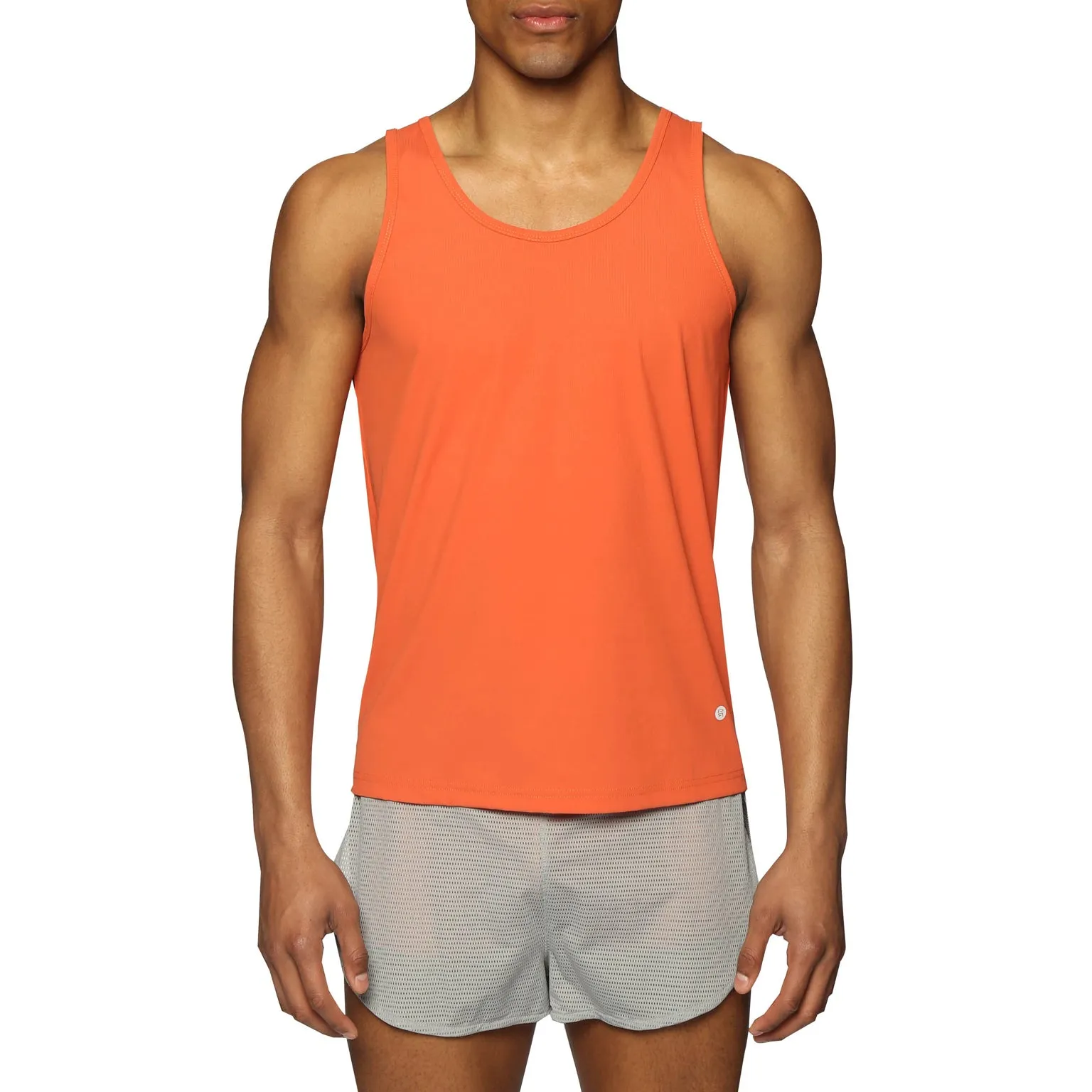 ACTIONWEAR Persimmon Micro Rib Tank Top