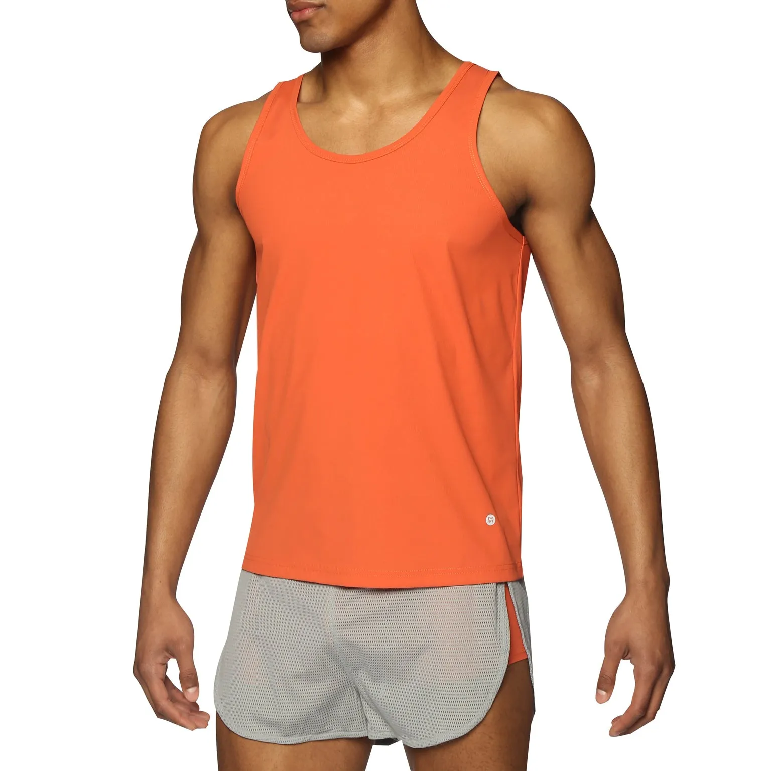 ACTIONWEAR Persimmon Micro Rib Tank Top