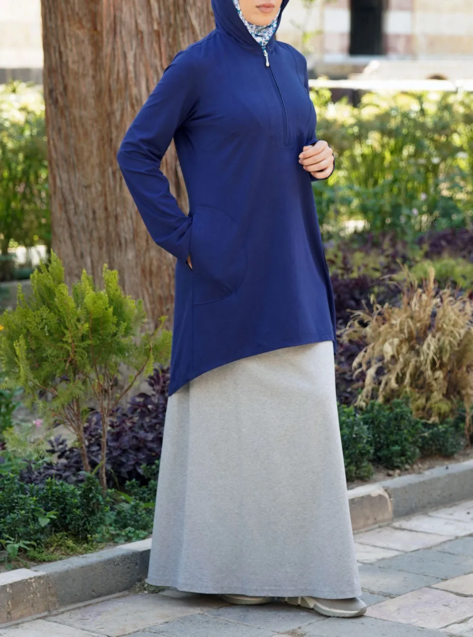 Active Curved Hem Hoodie