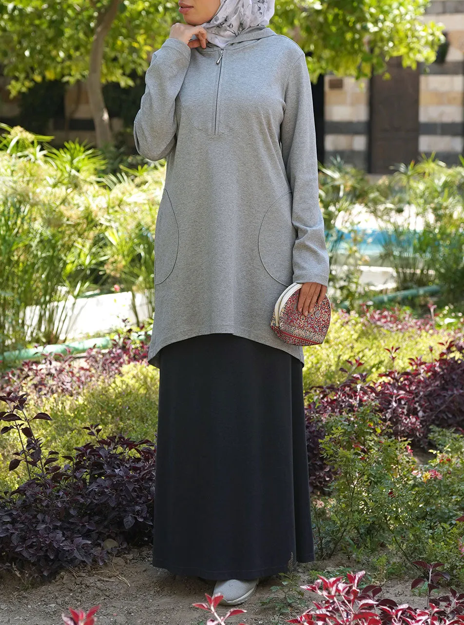 Active Curved Hem Hoodie