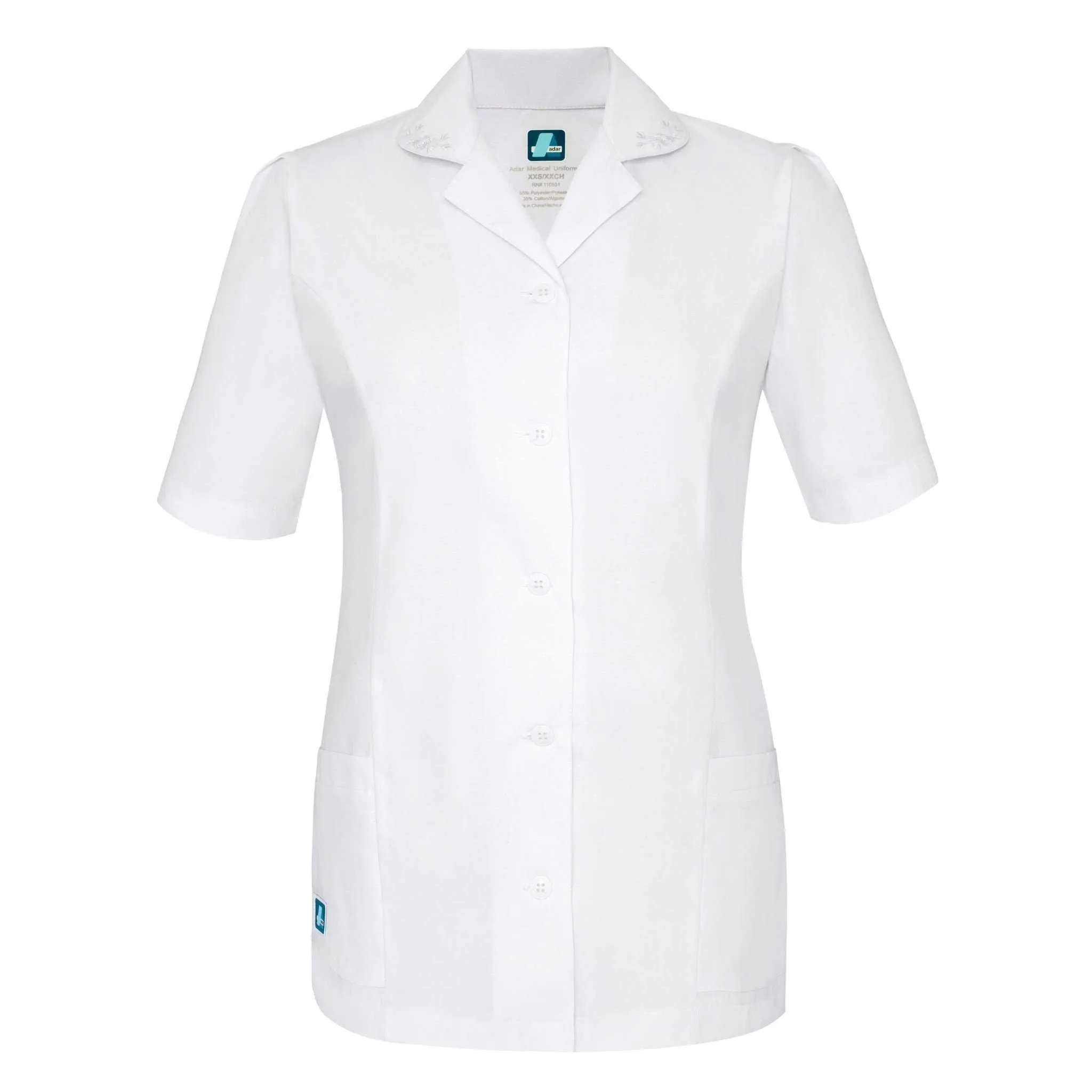 Adar Universal Embroidered Collar Nurse Top