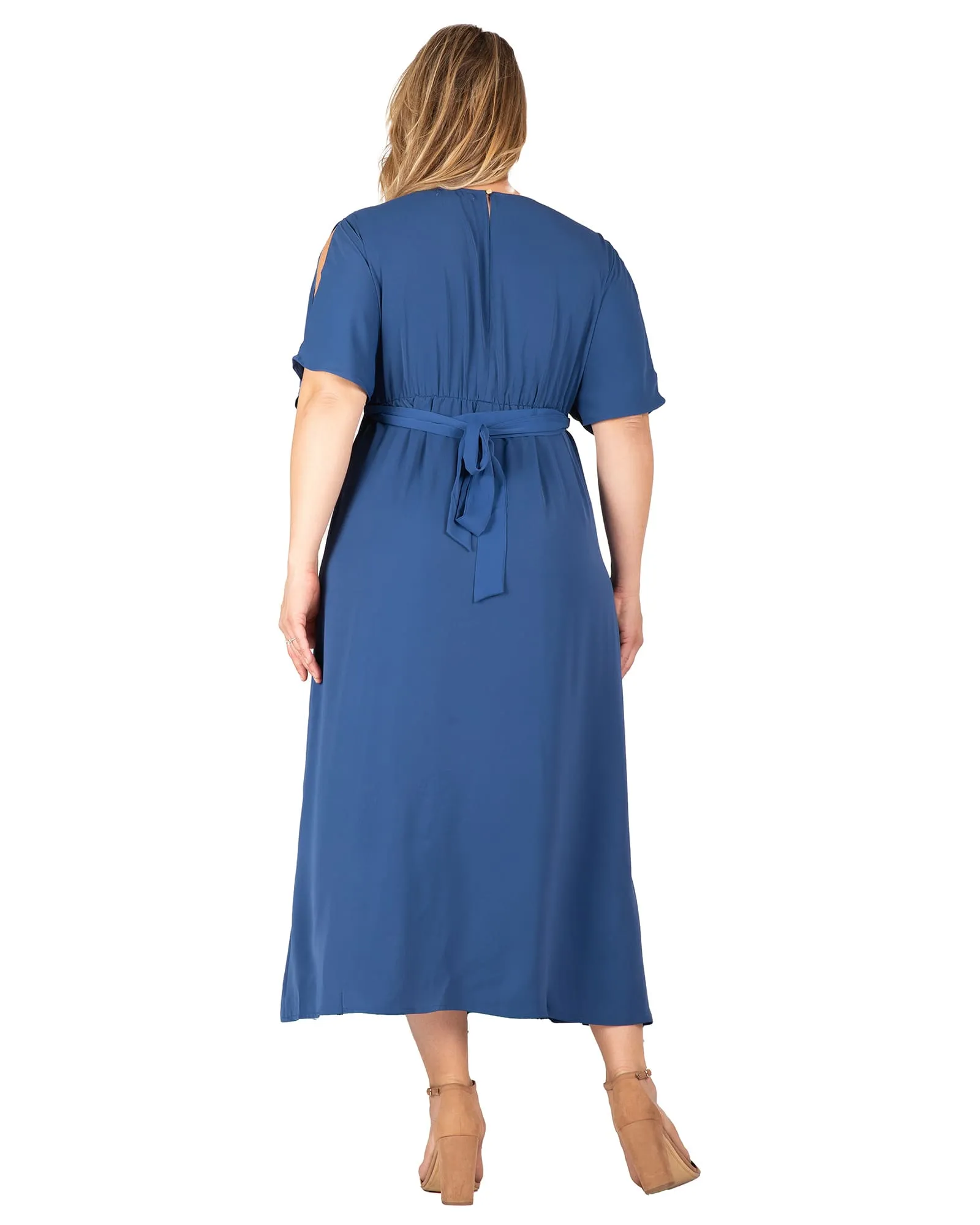 Adeline Kimono Maxi Dress | Navy