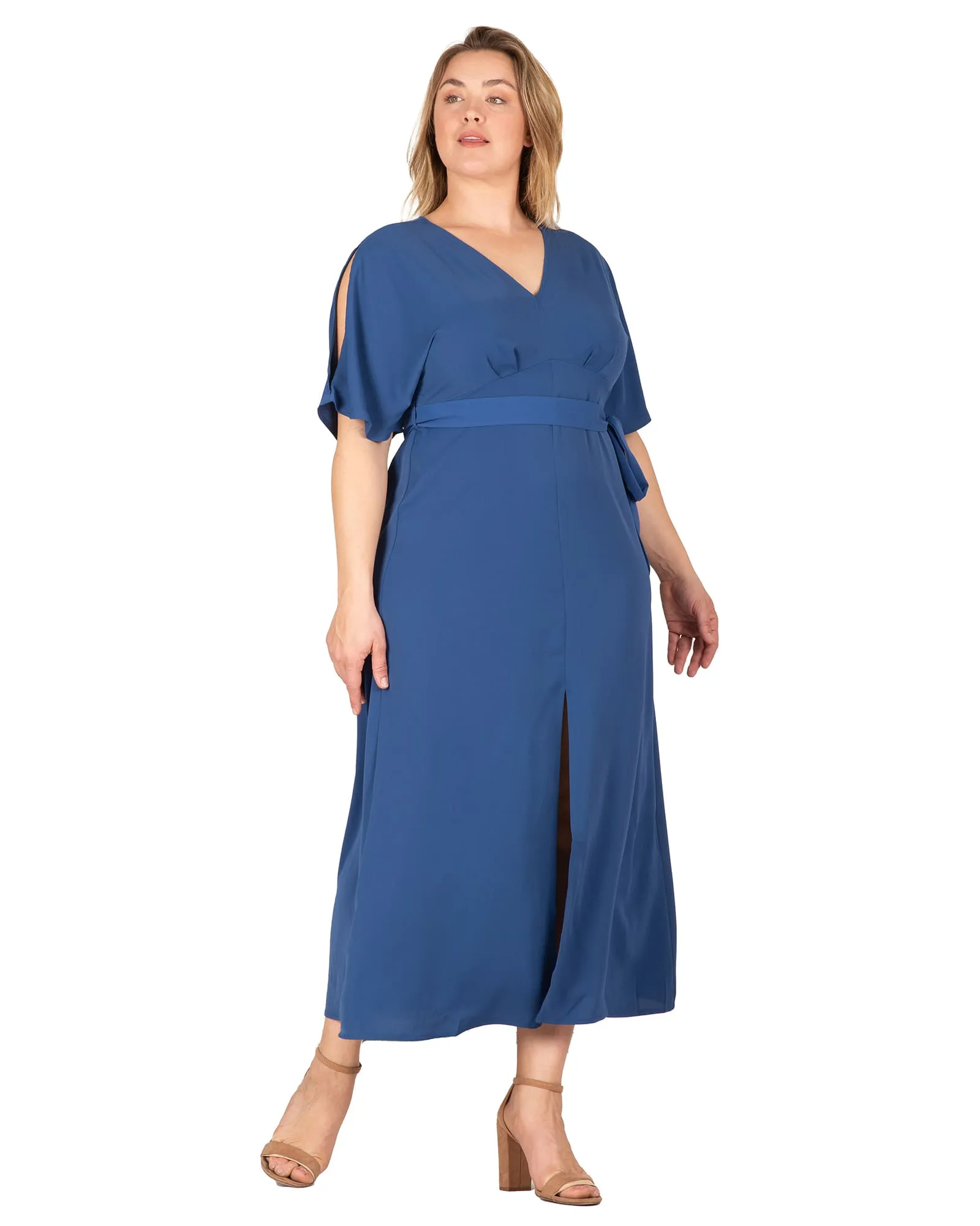 Adeline Kimono Maxi Dress | Navy