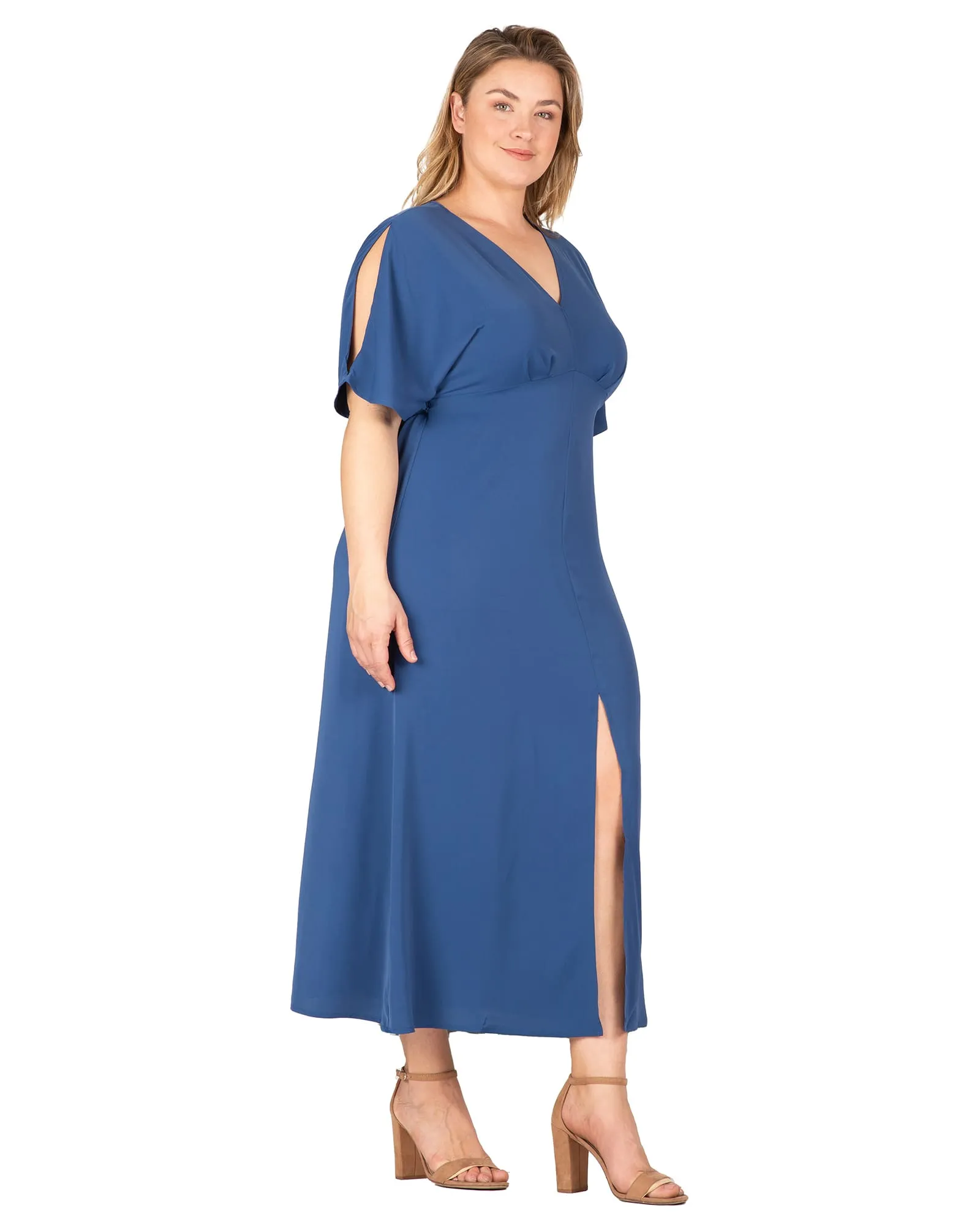 Adeline Kimono Maxi Dress | Navy