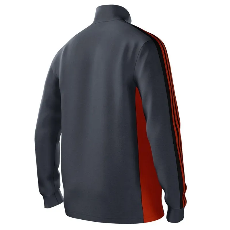 adidas mi Team 18 Full Zip Training Top - Mens - Onix/Collegiate Orange/Black