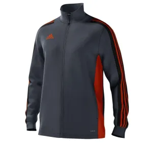 adidas mi Team 18 Full Zip Training Top - Mens - Onix/Collegiate Orange/Black