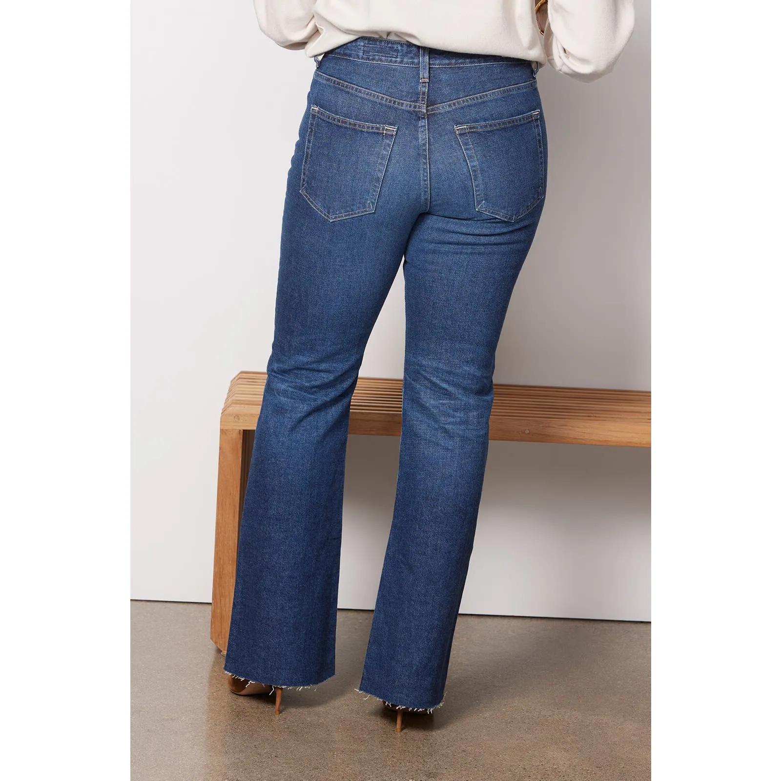 AG JEANS Alexxis Bootcut Raw Hem Jean, Size 32