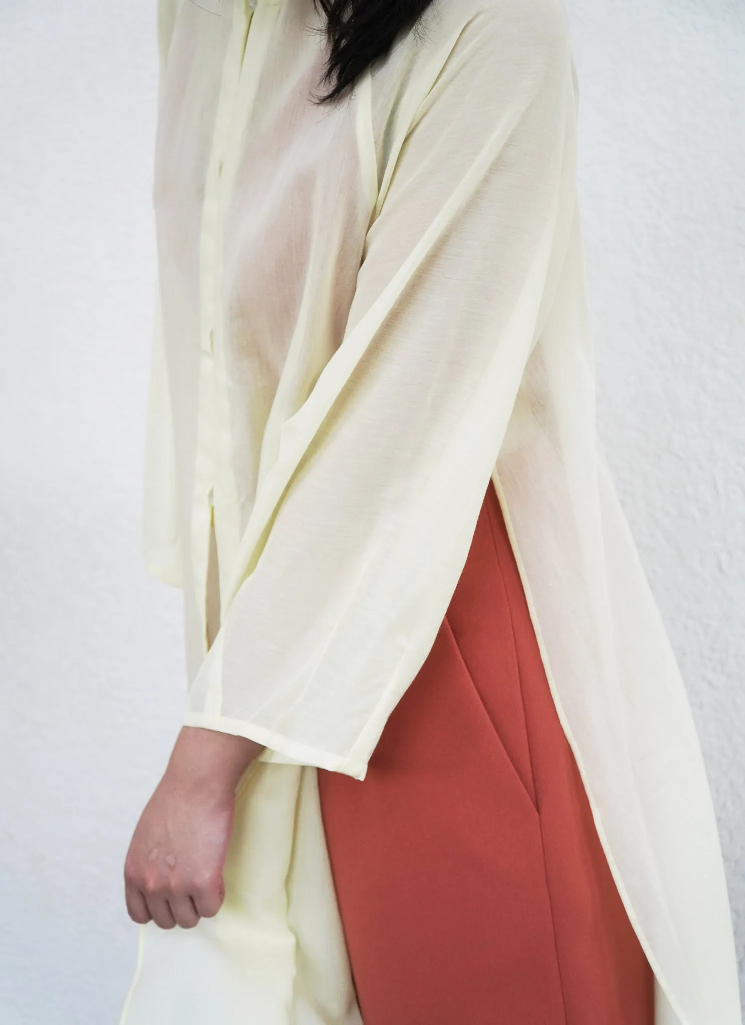 Allium Wide Leg Straight Pant (Unisex) in Coral