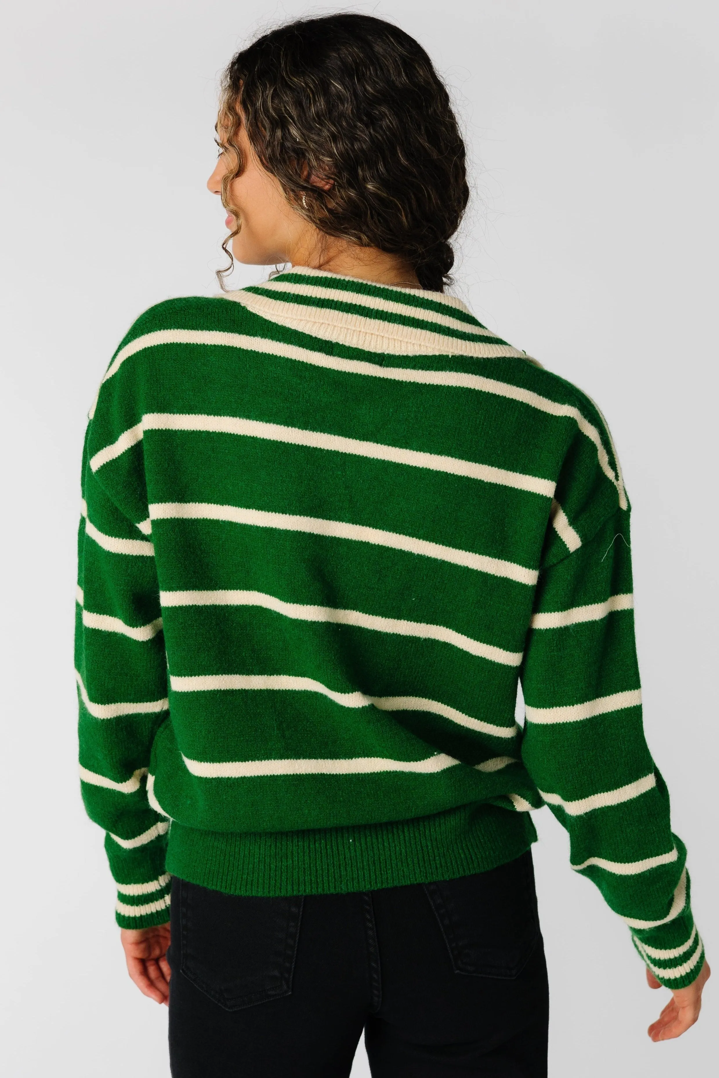 Andy Striped Collar Sweater