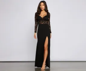 April Formal Stylish Lace Mermaid Dress