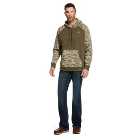 Ariat Men's Patriot Hoodie, Sage Camo