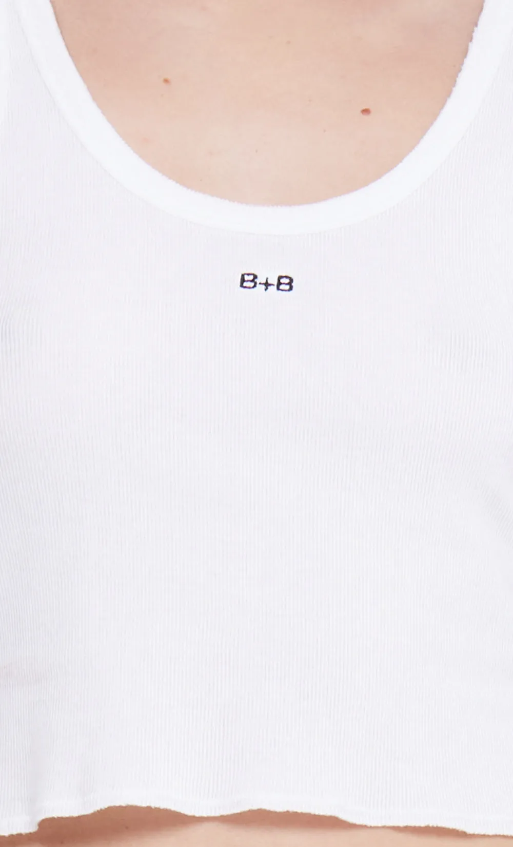 B B RIB TANK - IVORY