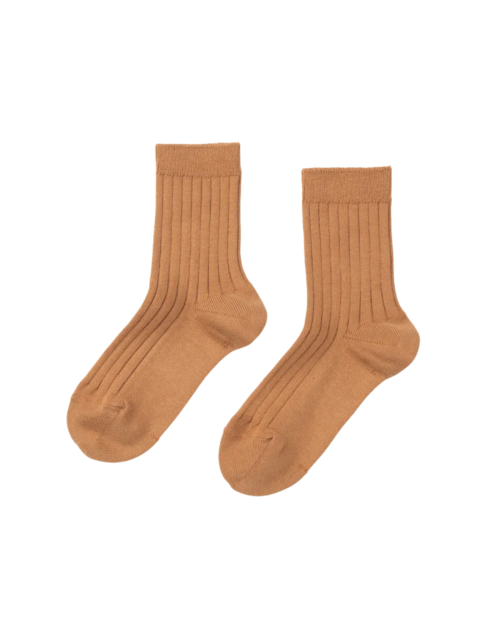 Basic Rib Short Socks - Cinnamon
