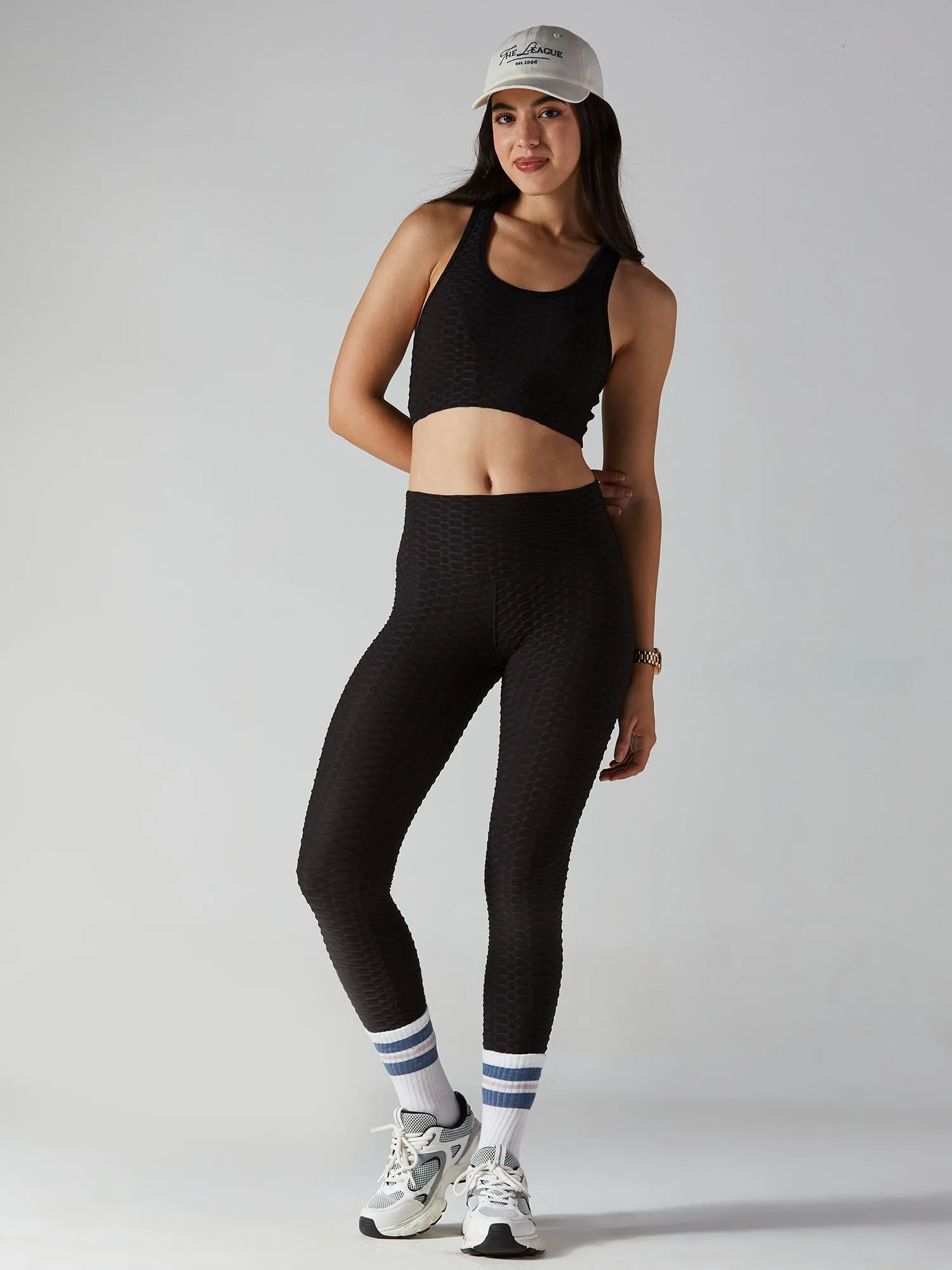Black Snatched Sports Bra