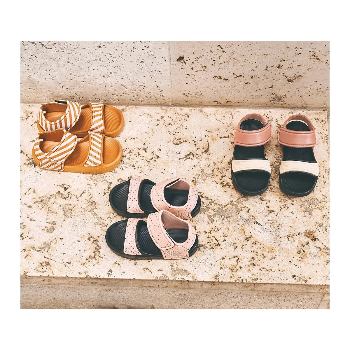 Blumer Sandals - Little dot rose