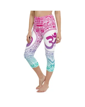 Bright OM Yoga Capris