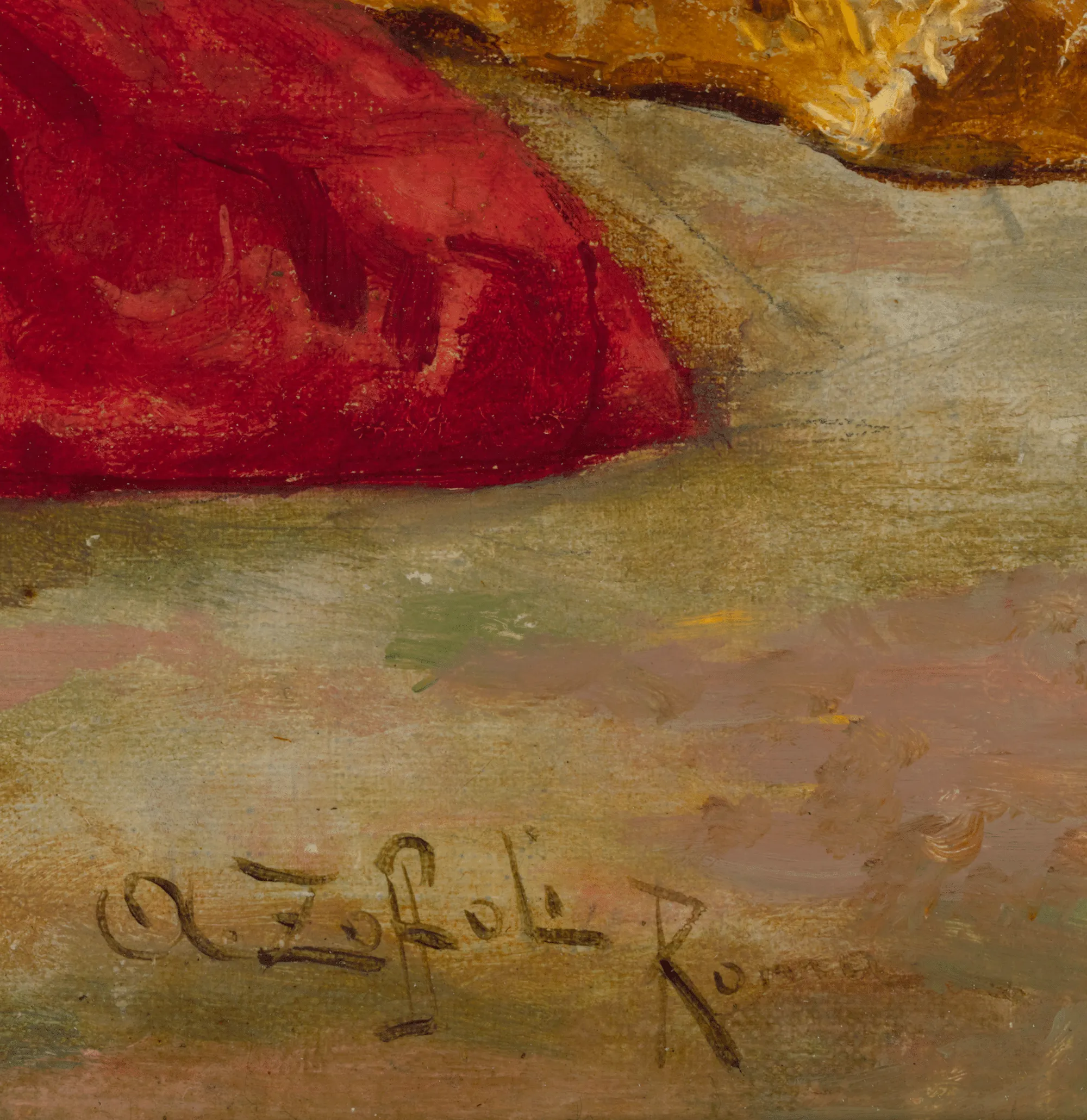Cardinal with Elegant Company by Angelo Zoffoli