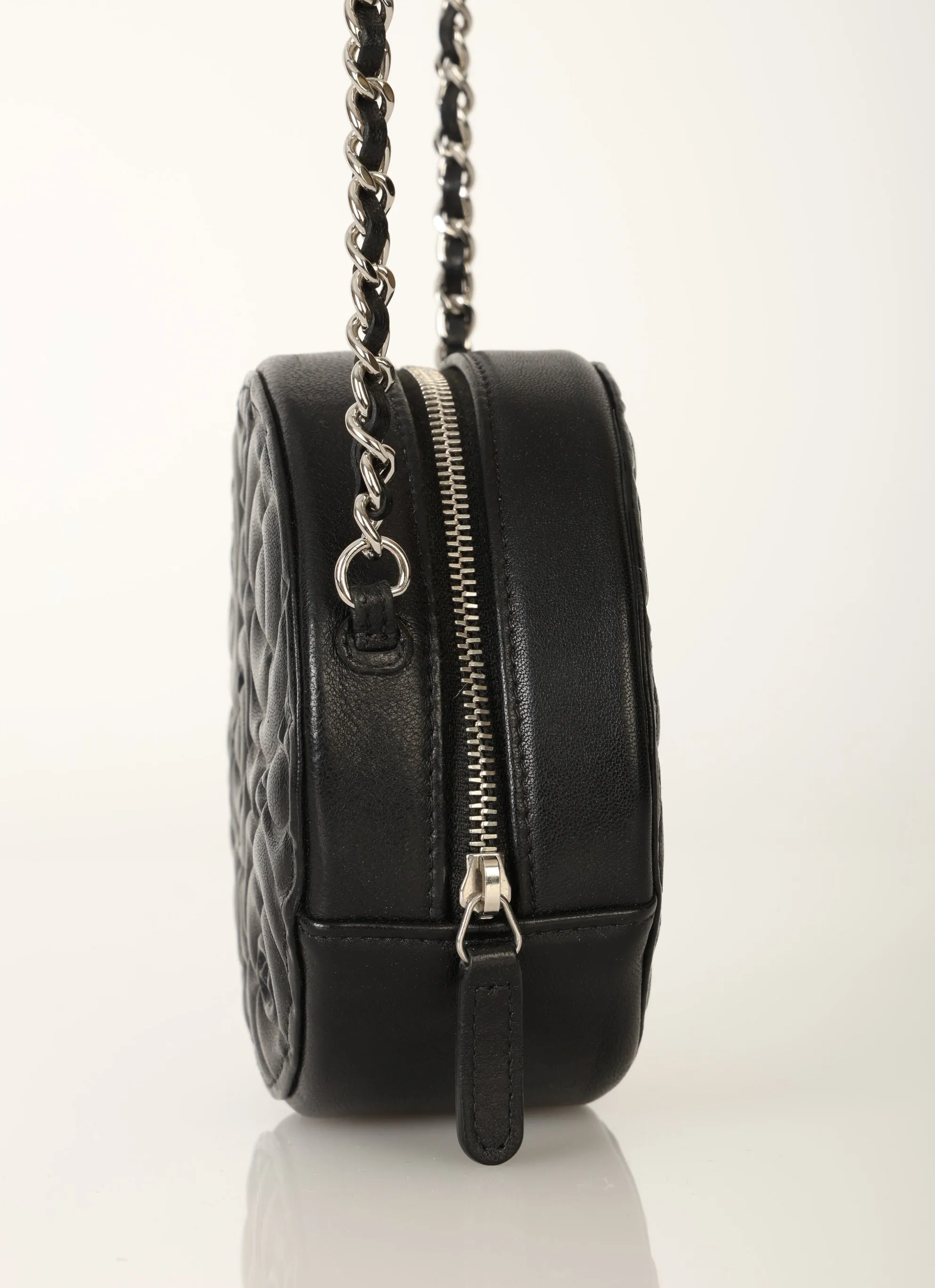 Chanel 2019 Goatskin Camellia Mini Crossbody