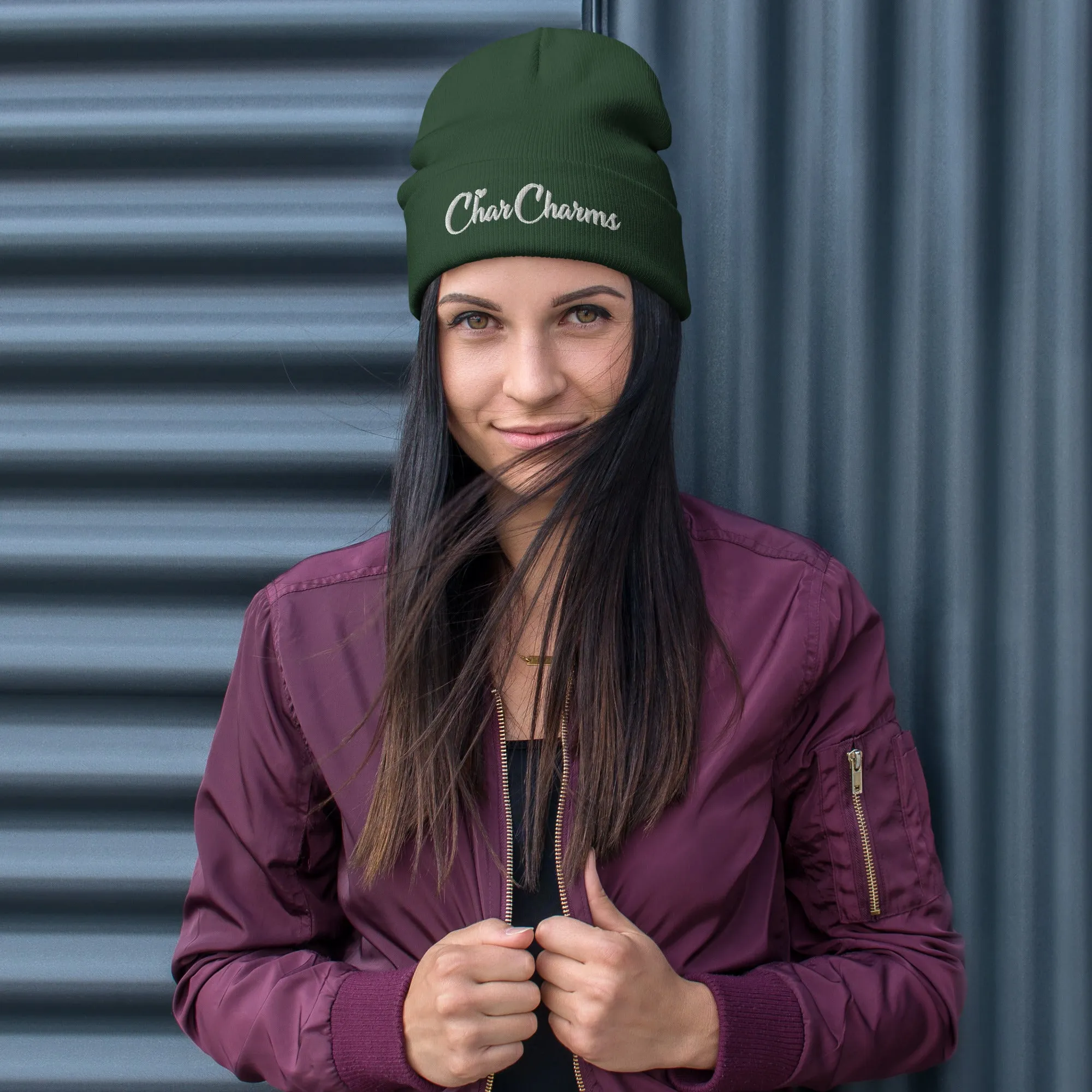 CharCharms Embroidered Beanie