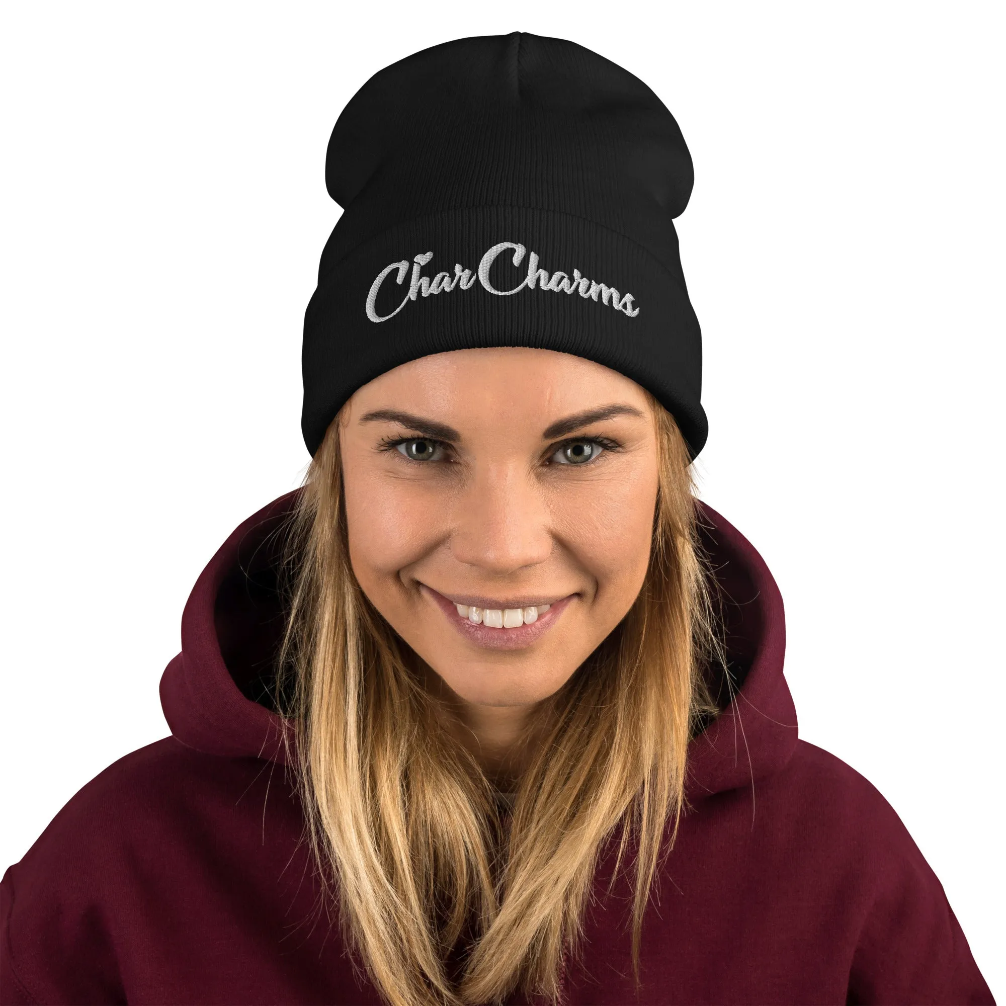 CharCharms Embroidered Beanie