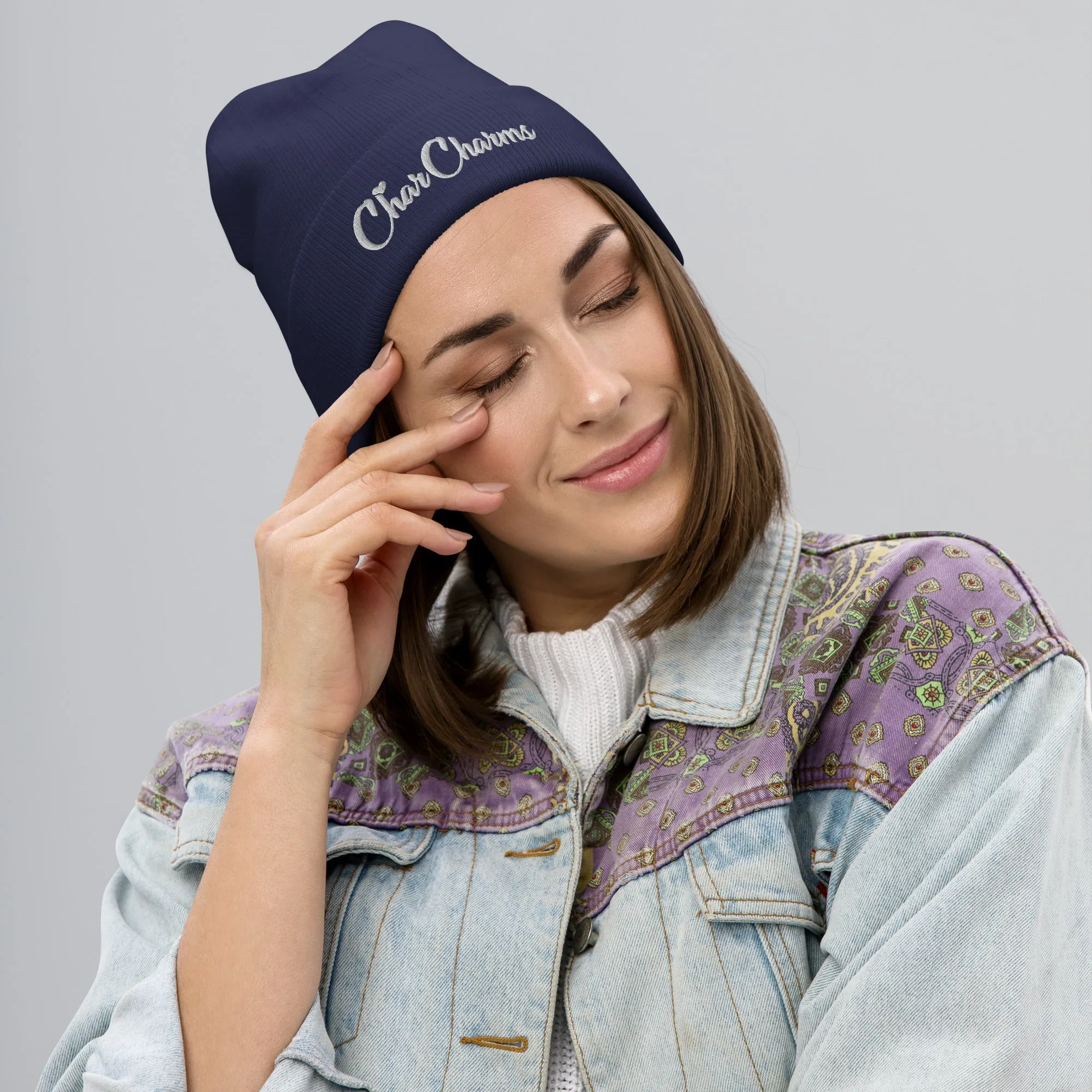 CharCharms Embroidered Beanie