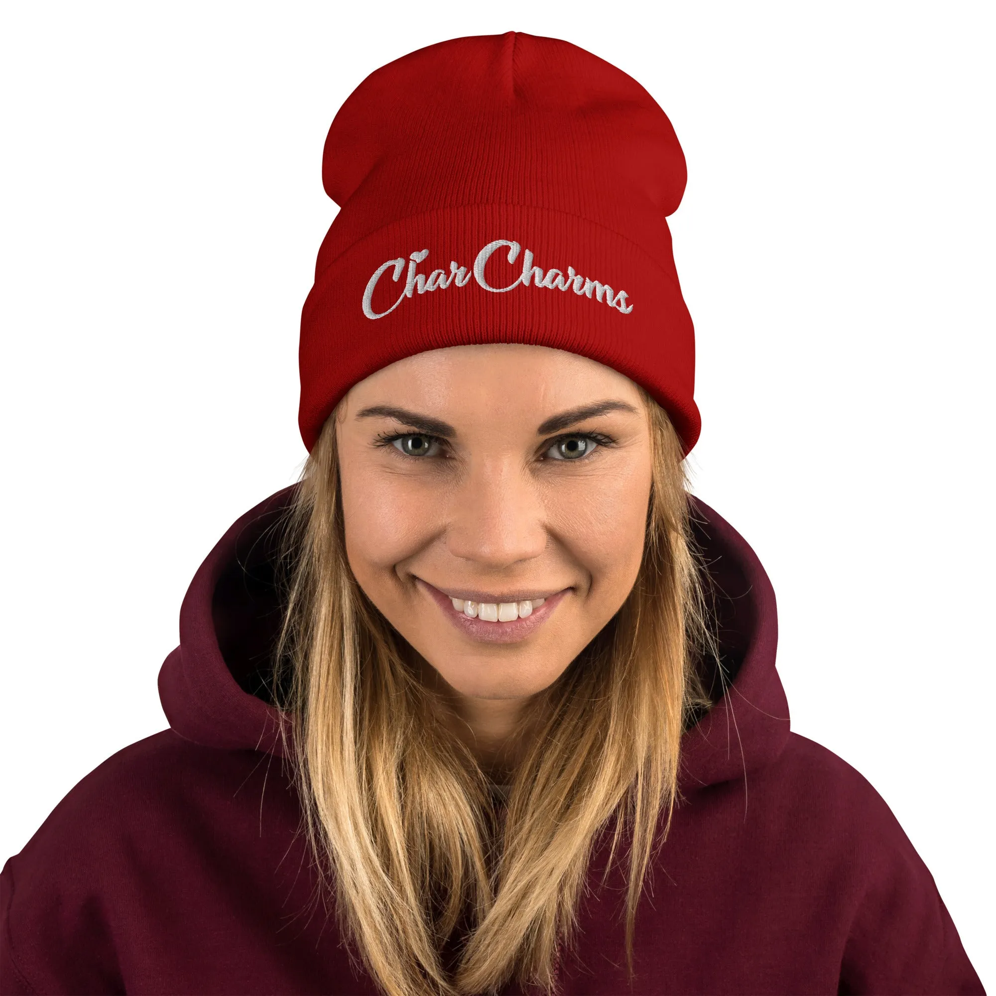 CharCharms Embroidered Beanie