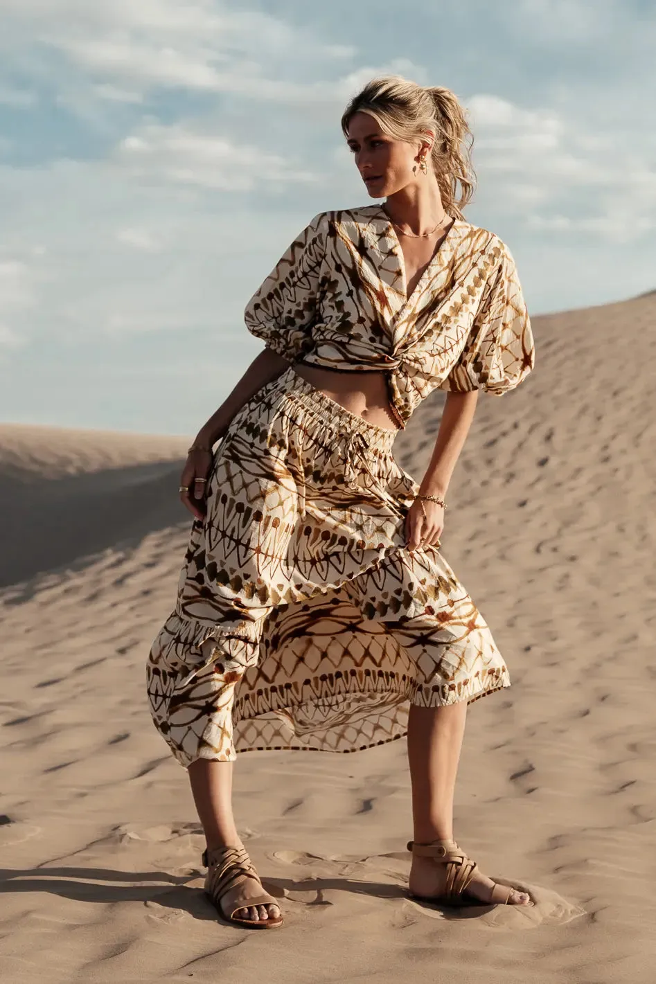 Chrissy Abstract Skirt