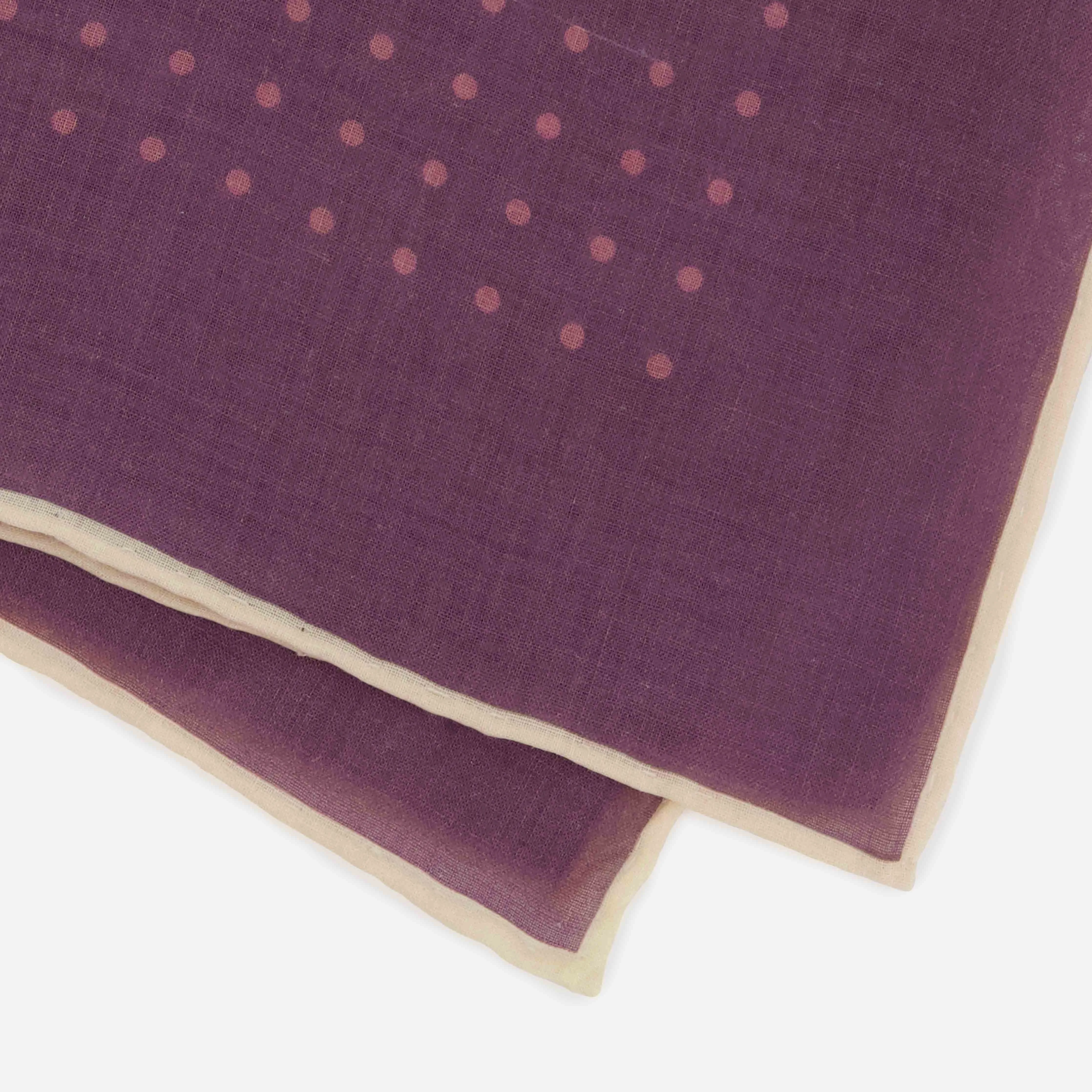 Classic Dot Mauve Pocket Square
