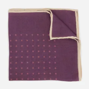 Classic Dot Mauve Pocket Square