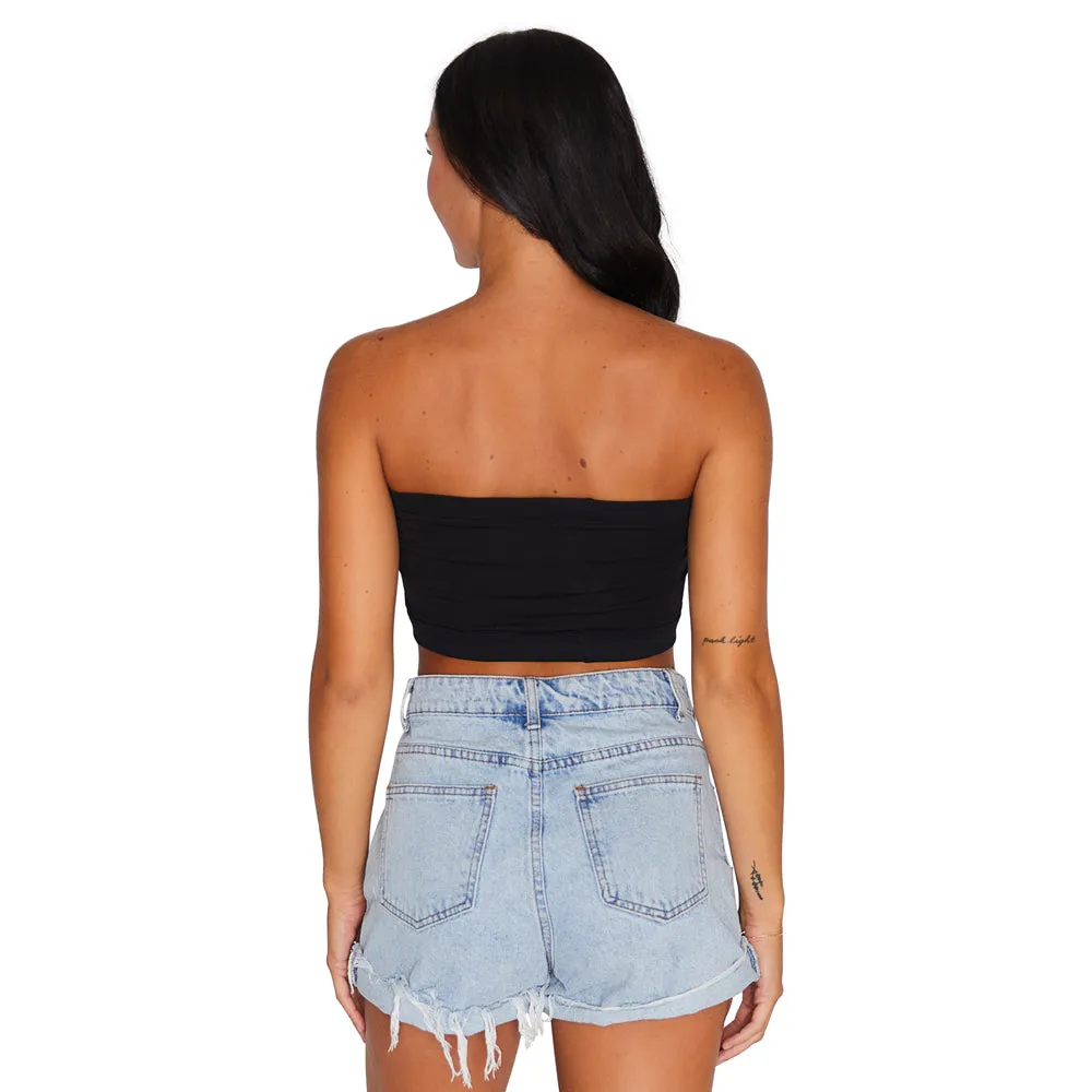 Colorado Boulder Black Bandeau Top