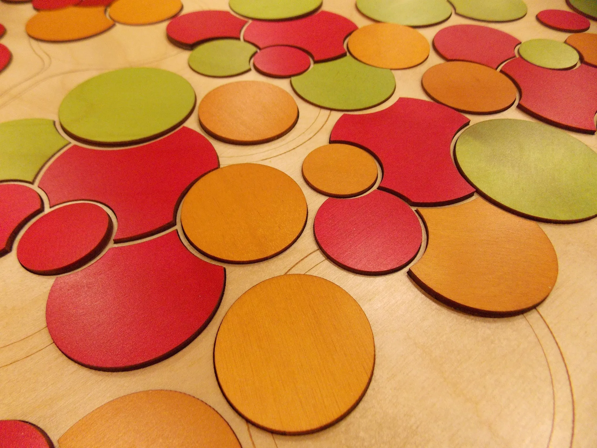 Custom Color Bubble Tree Guest Book Alternative Puzzle
