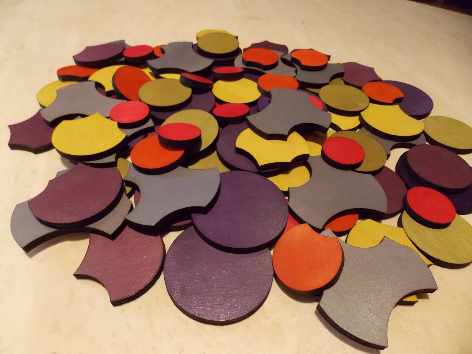 Custom Color Bubble Tree Guest Book Alternative Puzzle
