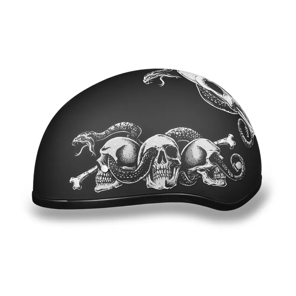 Daytona 1/2 Shell Hemlet - Snakes Skulls