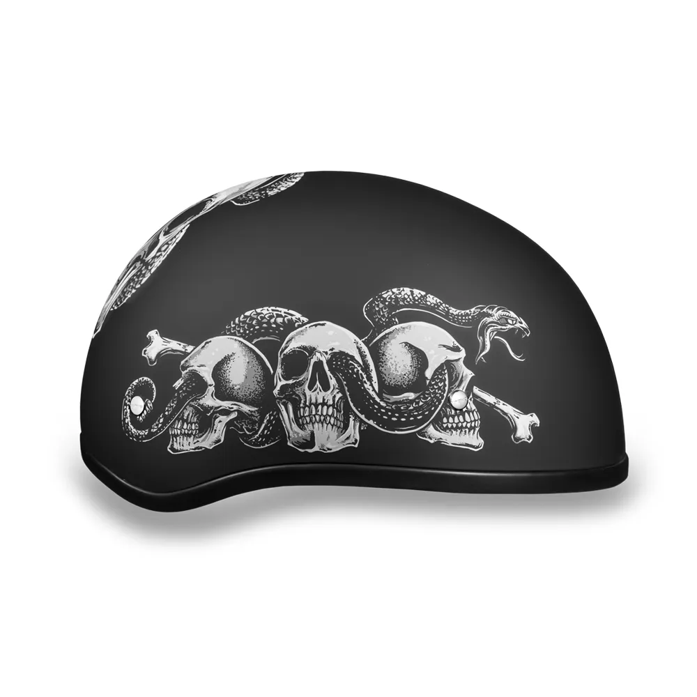 Daytona 1/2 Shell Hemlet - Snakes Skulls