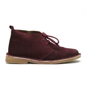 DESERT Ladies Burgundy Lace Up Boot