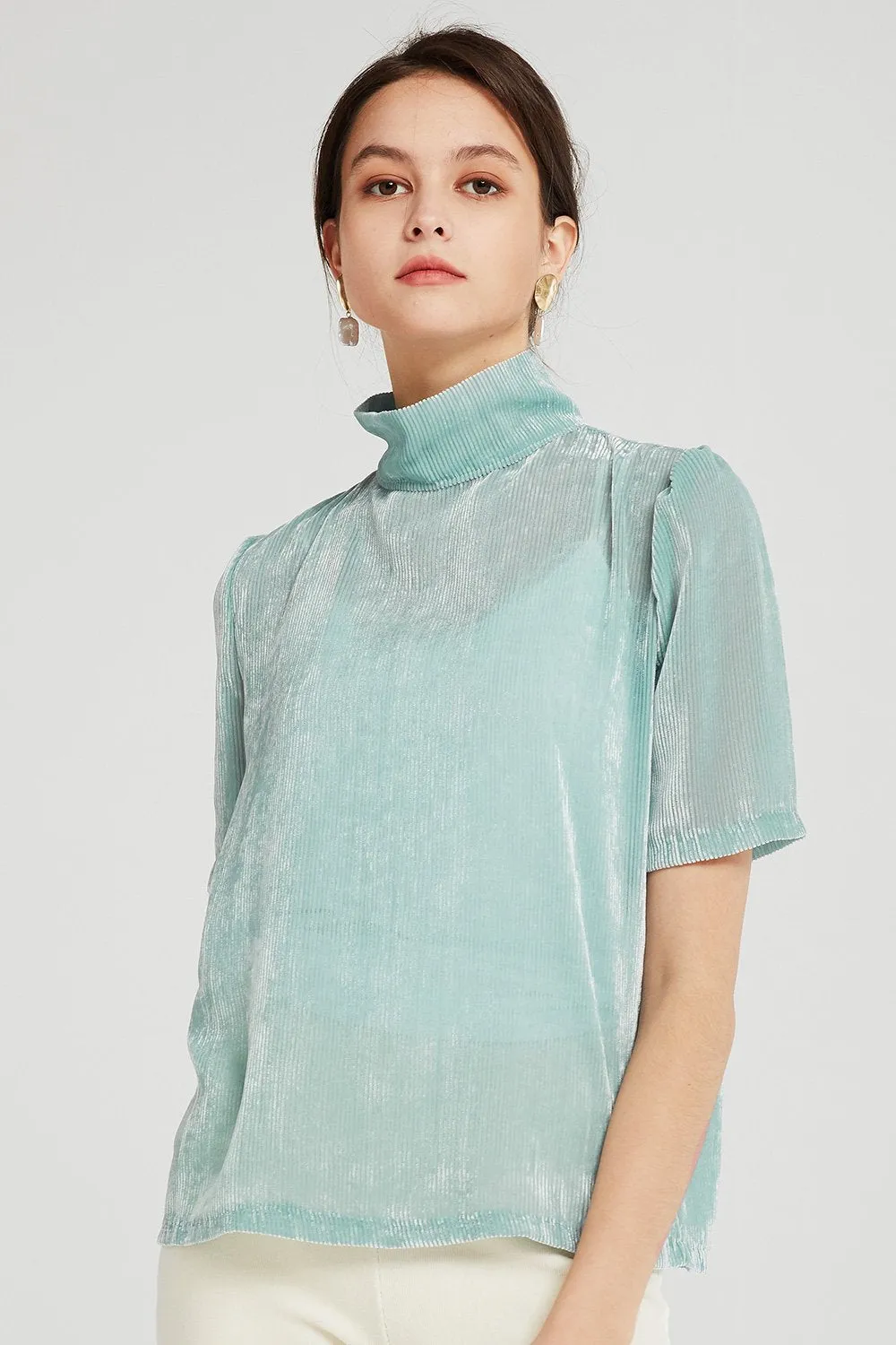 Esther Textured Sheer Blouse