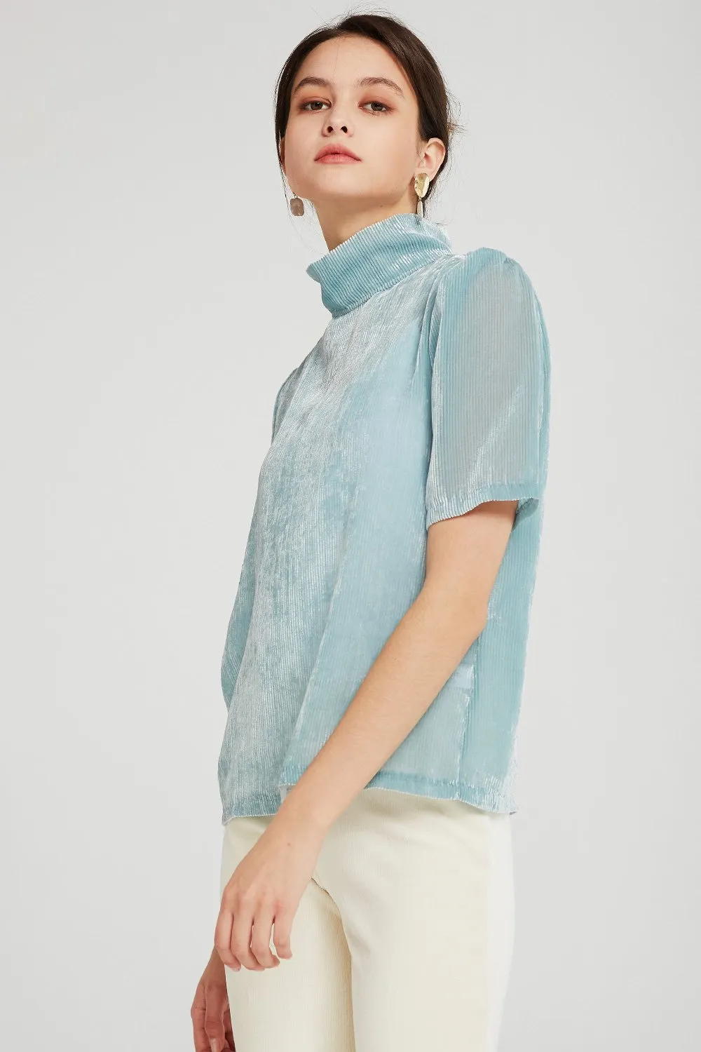 Esther Textured Sheer Blouse