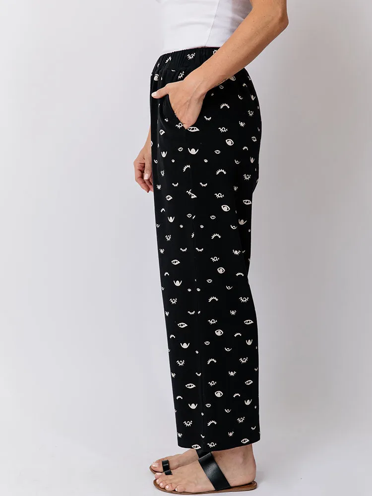 Fae Wide Leg Pant - Onyx Eyes
