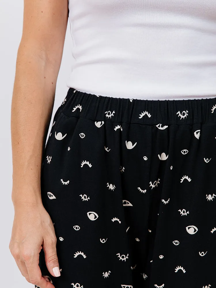 Fae Wide Leg Pant - Onyx Eyes