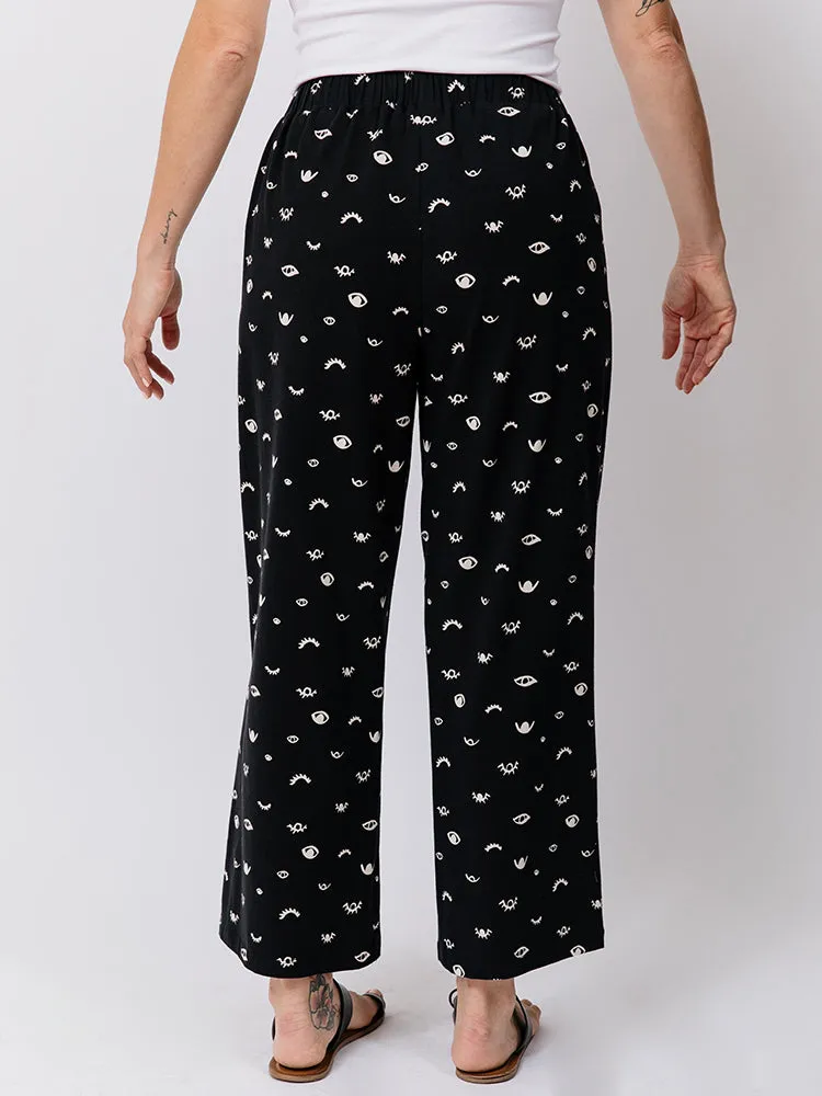 Fae Wide Leg Pant - Onyx Eyes