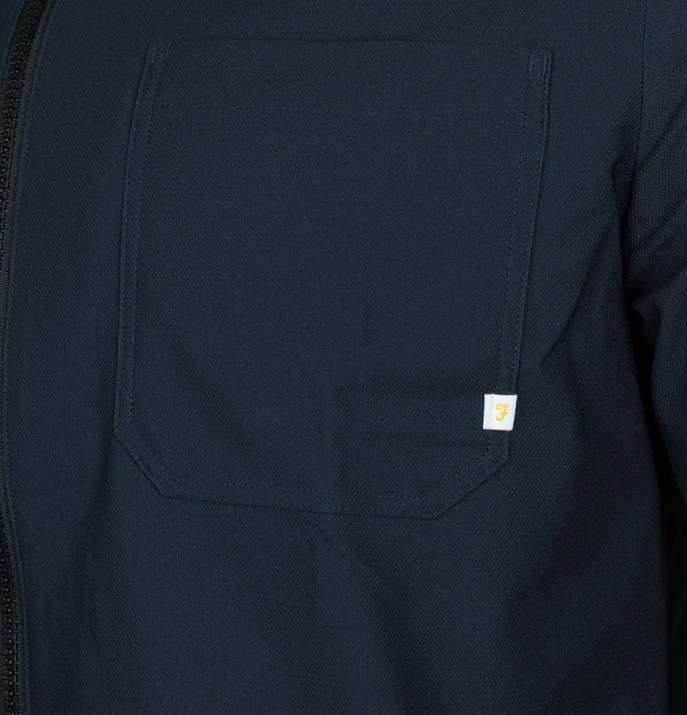 Farah Stenmark Zip Overshirt True Navy