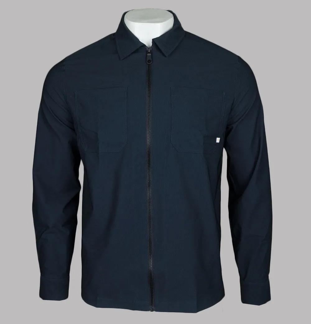Farah Stenmark Zip Overshirt True Navy