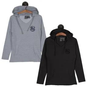 FRENCH TERRY V-NECK HOOD - FTVH