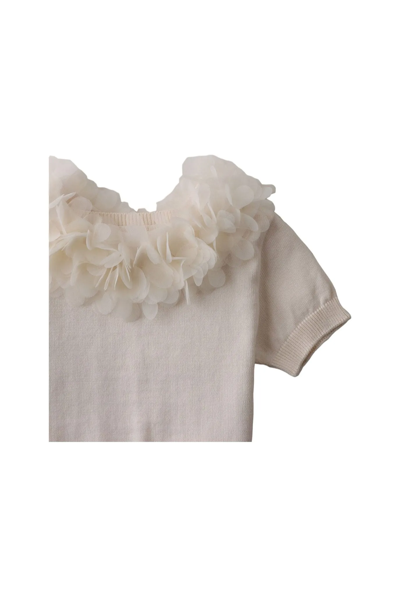 Gingersnaps Knit Shell Top with Detachable  Collar